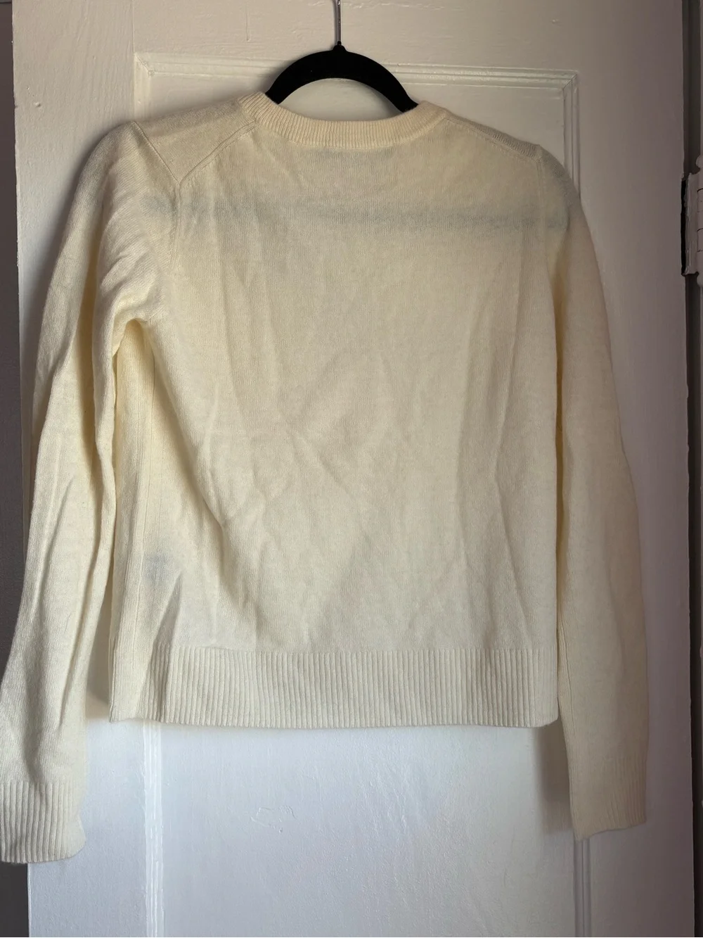 Jenni Kayne Everyday Sweater Natural Oatmeal XS Luxury Minimalist Knit